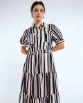 SIXDO Chiffon Flared Dress for Women